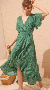Dlouhé šaty zelené