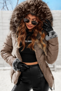 Zimní bunda s kapucí  | Army, Camel, Černá
